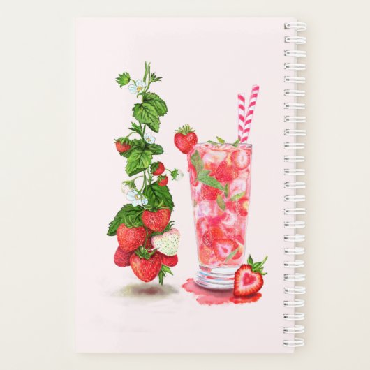 Fresh Strawberry Drink Planner - aangepaste tekst (Achterkant)