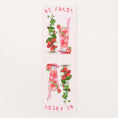 Fresh Strawberry Drink Yoga Mat - Aangepaste tekst (Voorkant)