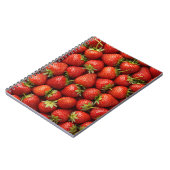 Fresh Strawberry Fields Repeating Pattern Notitieboek (Linkerzijde)