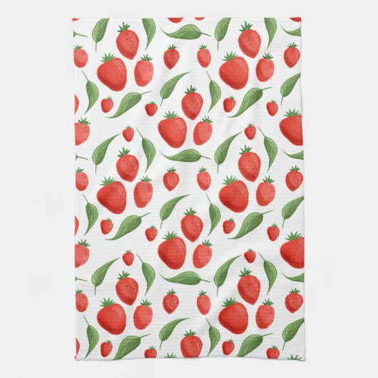 Fresh Strawberry Pattern Kitchen Towel Theedoek (Verticaal)