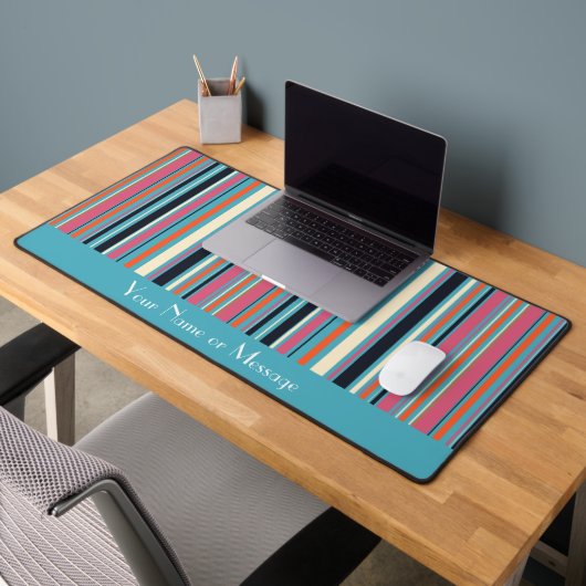 Fresh Stripe Pattern Personalized Bureaumat (Kantoor 2)