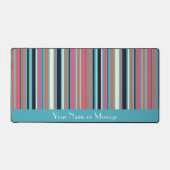 Fresh Stripe Pattern Personalized Bureaumat (Voorkant)