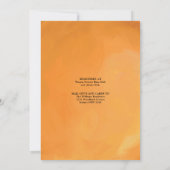 Fresh Summer Oranje Citrus Virtual Baby shower Kaart (Achterkant)