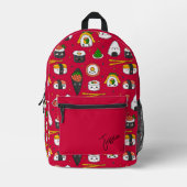 Fresh Sushi Bedrukte Rugzak (Voorkant)