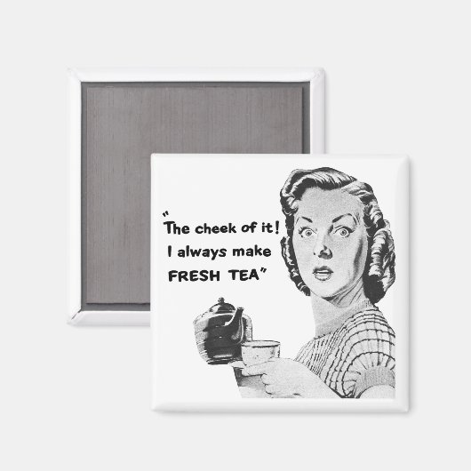 Fresh Tea keukenmagneet ( Adverteren) Magneet (Voorkant / Achterkant)