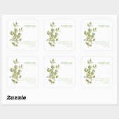FRESH THYME Biz ID Grote Vierkante Stickers (Vel)