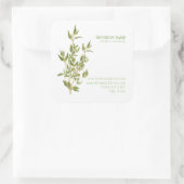 FRESH THYME Biz ID Grote Vierkante Stickers (Tas)