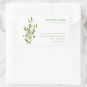 FRESH THYME Biz ID Rechthoek Stickers (Tas)