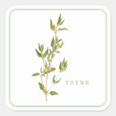 FRESH THYME Grote Vierkante Stickers (Voorkant)