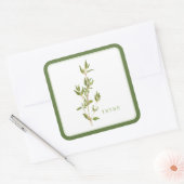 FRESH THYME Grote Vierkante Stickers - Groen (Envelop)