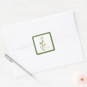 FRESH THYME Kleine vierkante Stickers - Groen (Envelop)