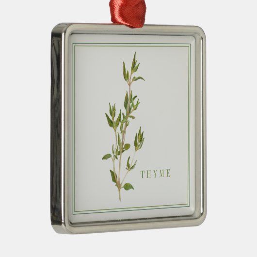FRESH THYME Premium Square Ornament (Rechts)