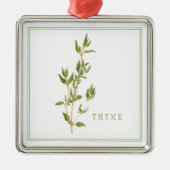 FRESH THYME Premium Square Ornament (Voorkant)