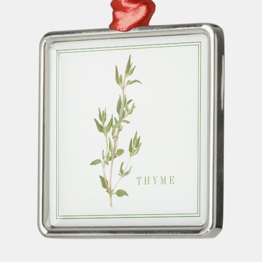 FRESH THYME Premium Square Ornament (Links)