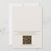 Fresh Tropical Destination Elegant QR Code Wedding Kaart (Achterkant)