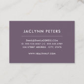 Fresh Vegetables Health Visitekaartje | Lade (Achterkant)