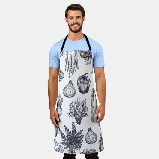 Fresh vegetables seamless pattern. Broccoli, carro Schort (Gedragen)