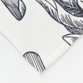 Fresh vegetables seamless pattern. Broccoli Fleece Deken (Hoek)