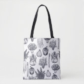 Fresh vegetables seamless pattern. Broccoli Tote Bag (Voorkant)