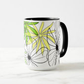 Fresh Vibes: Colorful Floral Coffee Cup Mok (Voorkant rechts)