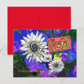 Fresh Vivid Colorful Fun Happy Briefkaart (Voorkant / Achterkant)
