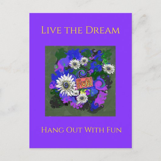 Fresh Vivid Colorful Fun Happy Briefkaart (Voorkant)