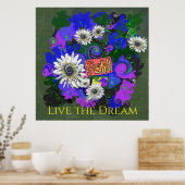 Fresh Vivid Colorful Fun Happy Poster (Keuken)