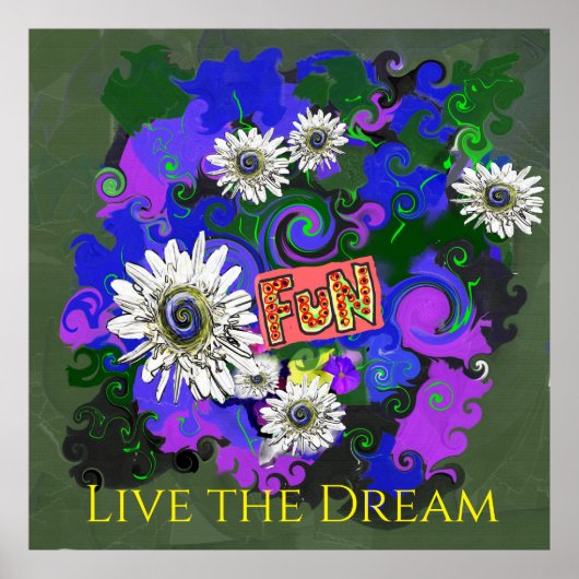 Fresh Vivid Colorful Fun Happy Poster (Voorkant)