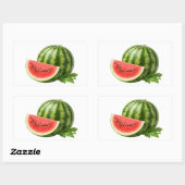 Fresh Watermelon Slice And Whole Fruit Sticker (Vel)