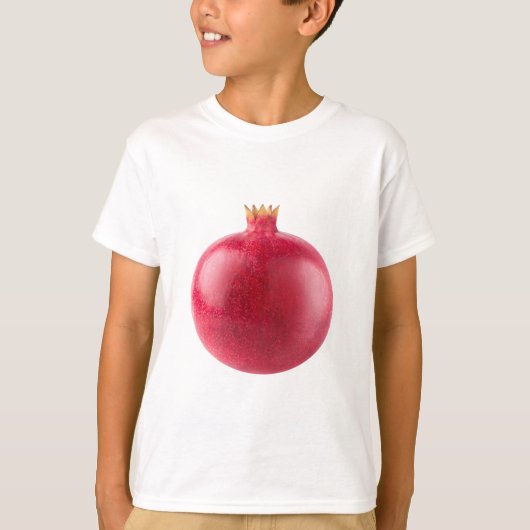 Fresh Whole Red Pomegranate Fruit Healthy Food Art T-shirt (Voorkant)