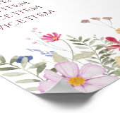 Fresh Wildflower prijslijst Poster (Hoek)