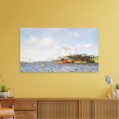 Fresh Wind on the Volga, 1895 Canvas Afdruk (Insitu (Woonkamer))