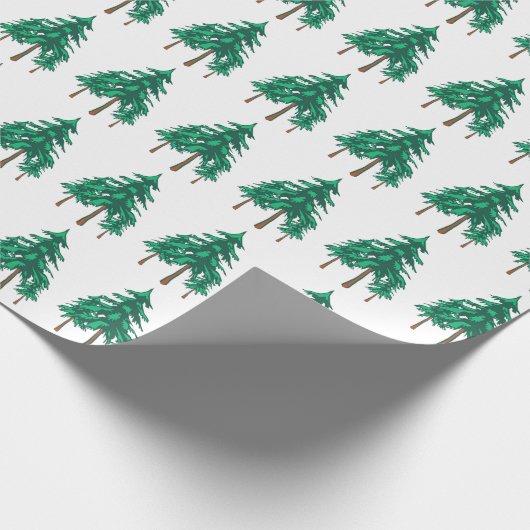 Fresh Winter Evergreens Cadeaupapier (Hoek)