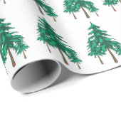 Fresh Winter Evergreens Cadeaupapier (Rol Hoek)