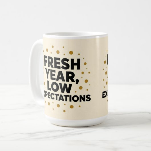 Fresh year low expectations  koffiemok (Voorkant links)