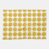 Fresh Yellow Lemon Slice Citrus Pattern Kitchen Theedoek (Horizontaal)