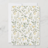 Fresh Yellow Lemons Vrijgezellenfeest Kaart (Achterkant)