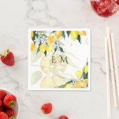 Fresh Yellow Lemons Wedding Servet (Insitu)