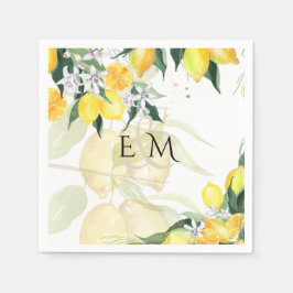Fresh Yellow Lemons Wedding Servet