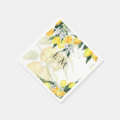 Fresh Yellow Lemons Wedding Servet (Hoek)
