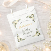 Fresh Yellow Spring Floral Baby Shower Bedankzakje (Geknipt)