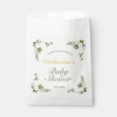 Fresh Yellow Spring Floral Baby Shower Bedankzakje (Voorkant)