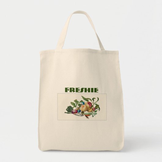 "Freshie" Canvas tas - Groenten en fruit Design (Voorkant)