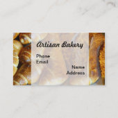 Freshly Bked Bread Buns en Brood Loafs Visitekaartje (Voorkant)