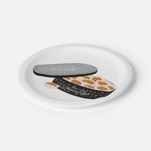 Freshly Bked Muffins Papieren Bordje (Gekanteld)