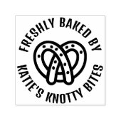 Freshly Bked Pretzel - Aangepast voor kleine bedri Zelfinktende Stempel (Design)