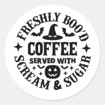 Freshly Boo’d Coffee Served with Scream & Sugar
