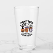 Freshly Boo'd Coffee Halloween Glas (Voorkant)