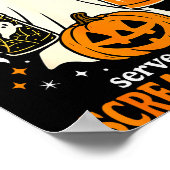 Freshly Boo'd Coffee Served With Scream And Sugar  Poster (Hoek)