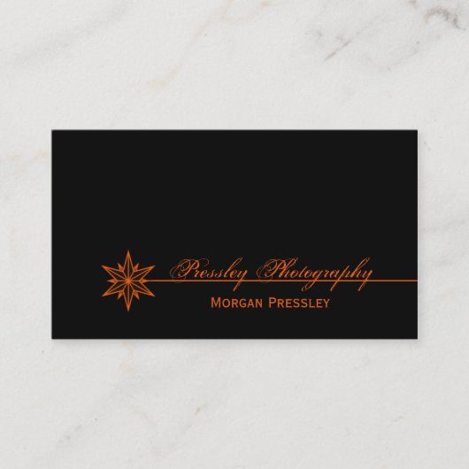 Freshly Clean Starburst Visitekaartje, Sinaasappel Visitekaartje (Voorkant)